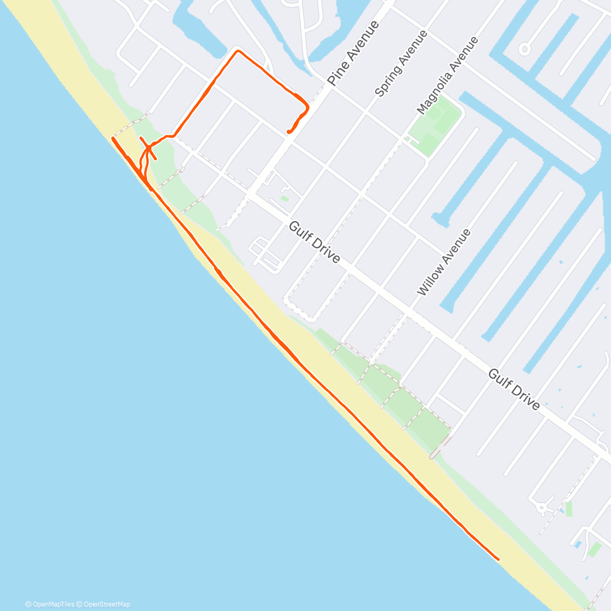 Map of the activity, Morning Walk
