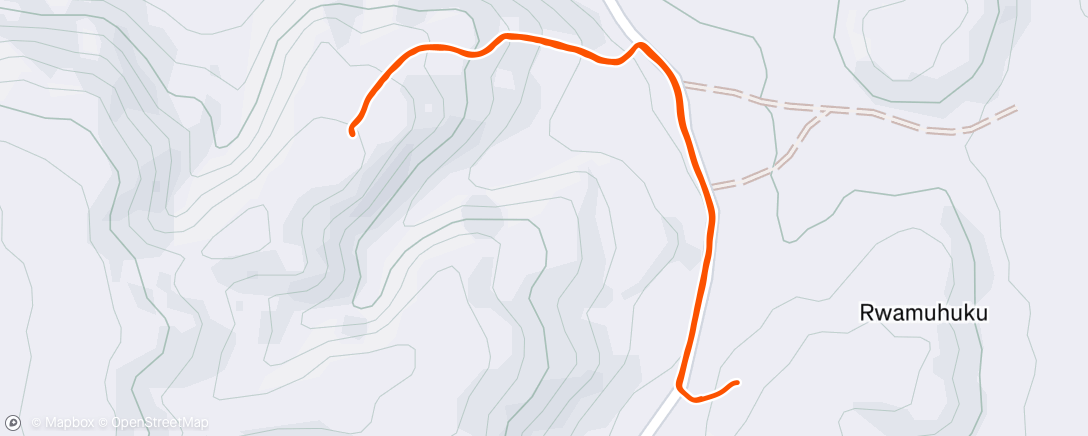Map of the activity, Morning Run