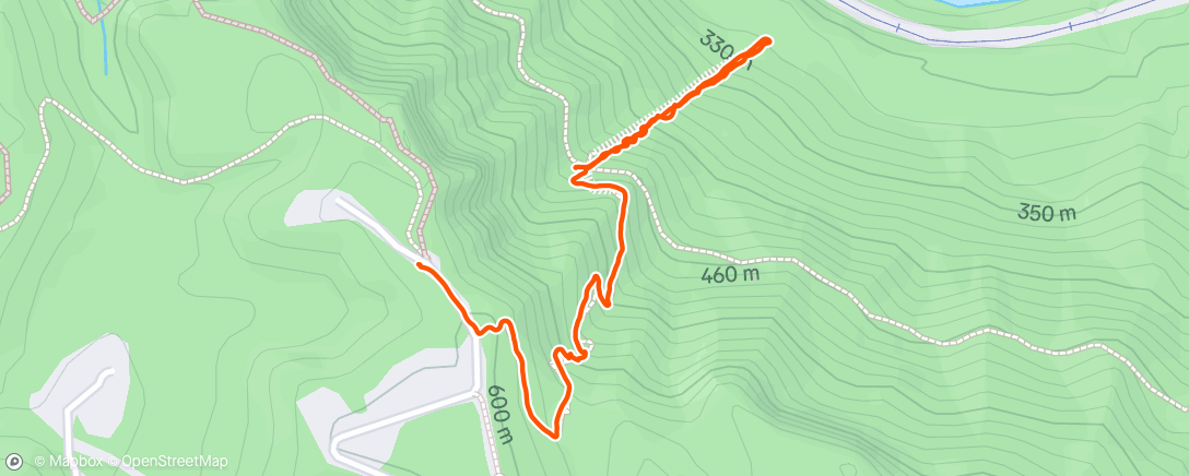 Map of the activity, Afternoon Hike