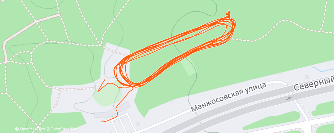 Map of the activity, Night Nordic Ski