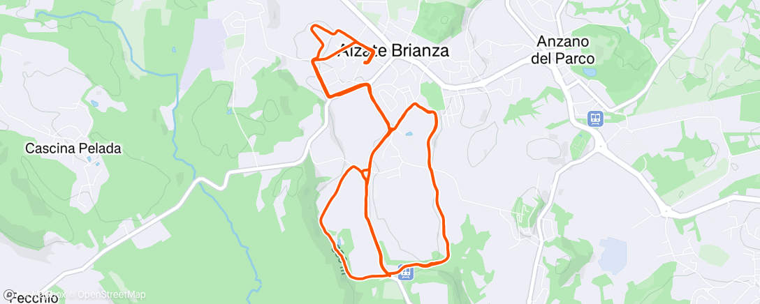 Карта физической активности (Corsa pomeridiana)