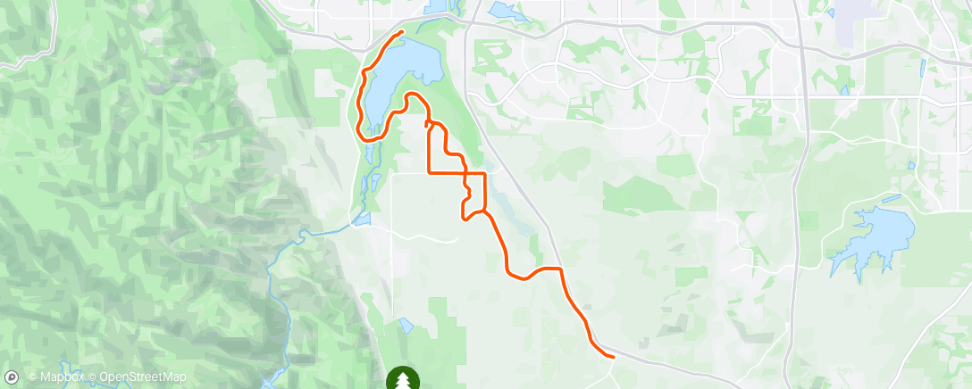 Map of the activity, Morning Ride