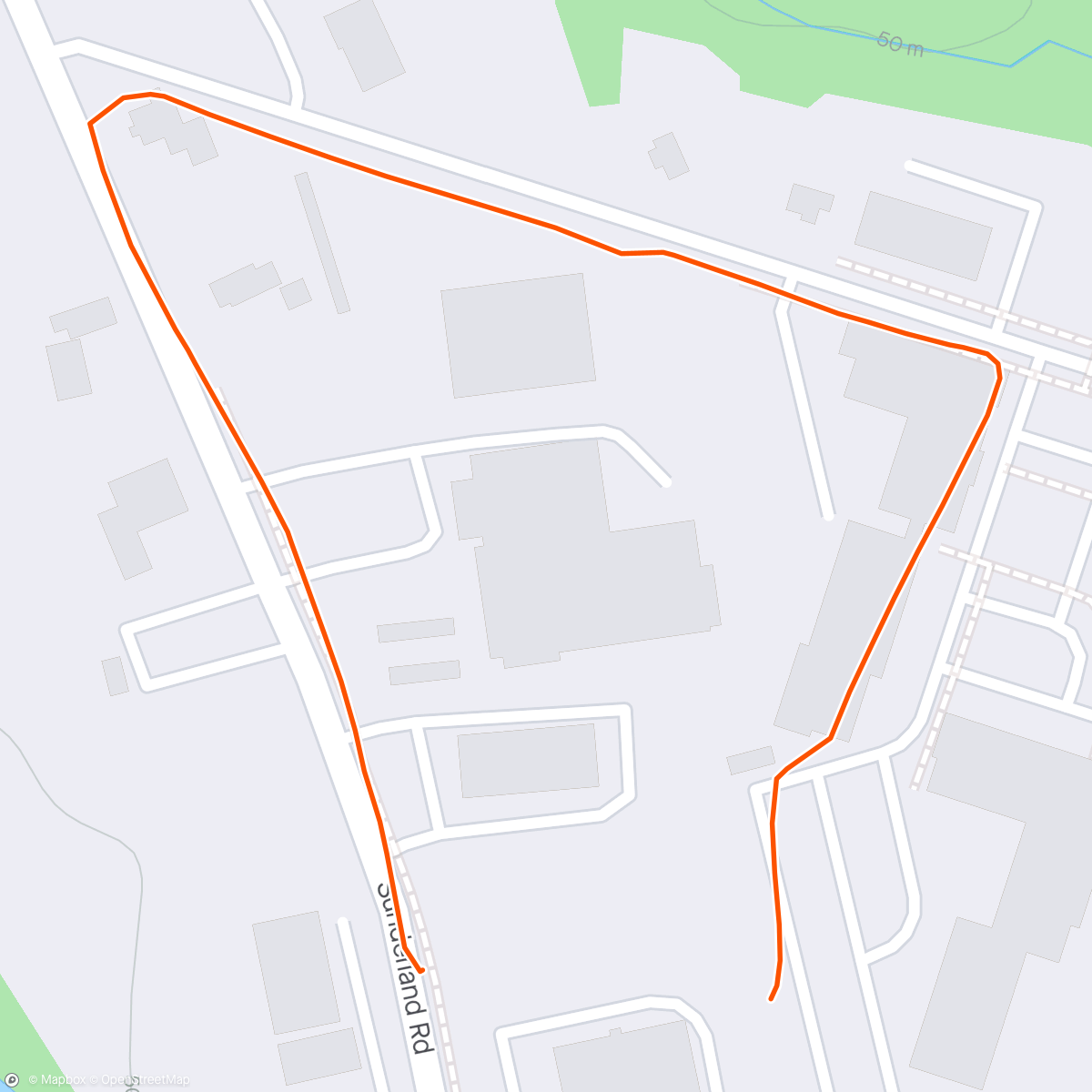 Mapa da atividade, Daddy-Daughter Bonding Day: Part 1, jogging 0.5 mi to travel 50'