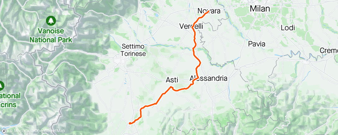 Map of the activity, Giro #3