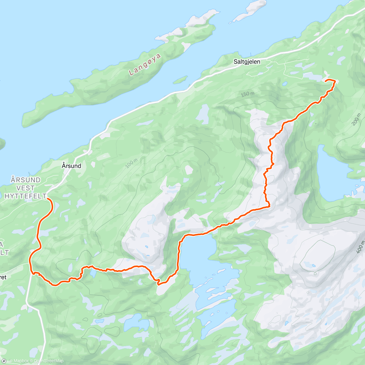 Map of the activity, Morning Walk