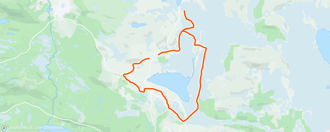 Map of the activity, Afternoon Nordic Ski