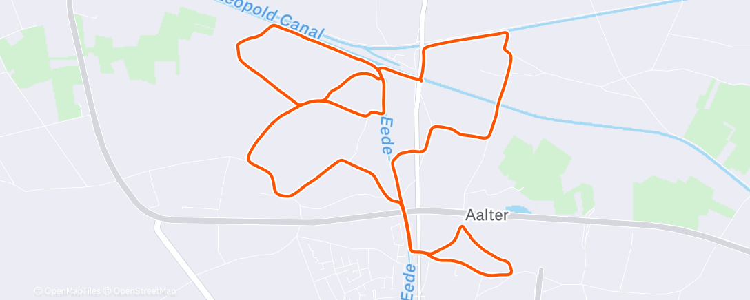 Карта физической активности (Afternoon Run)