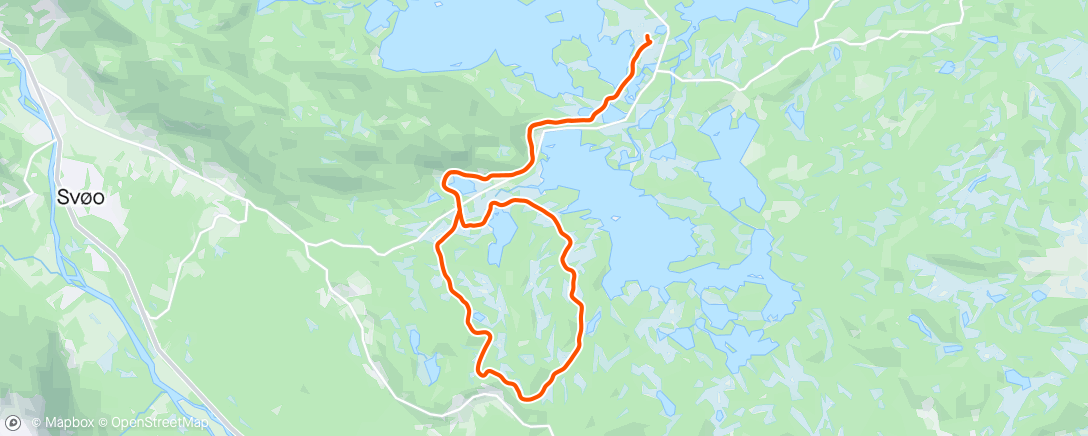 Map of the activity, Ski med flokken