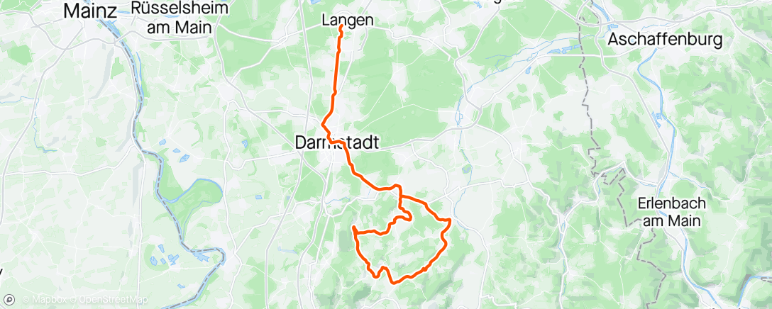 Map of the activity, Di-Gruppe: über Umwege ins Fischbachtal