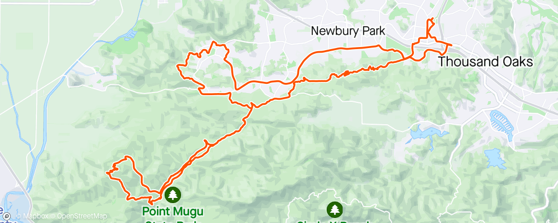 Map of the activity, Testing 1,2,3 on the Enduro bike