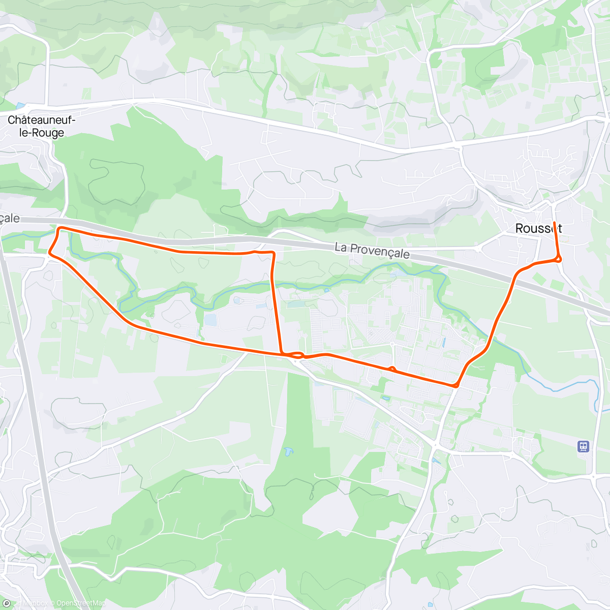 Map of the activity, Petite simulation bol d’or (boucle 5.8km)