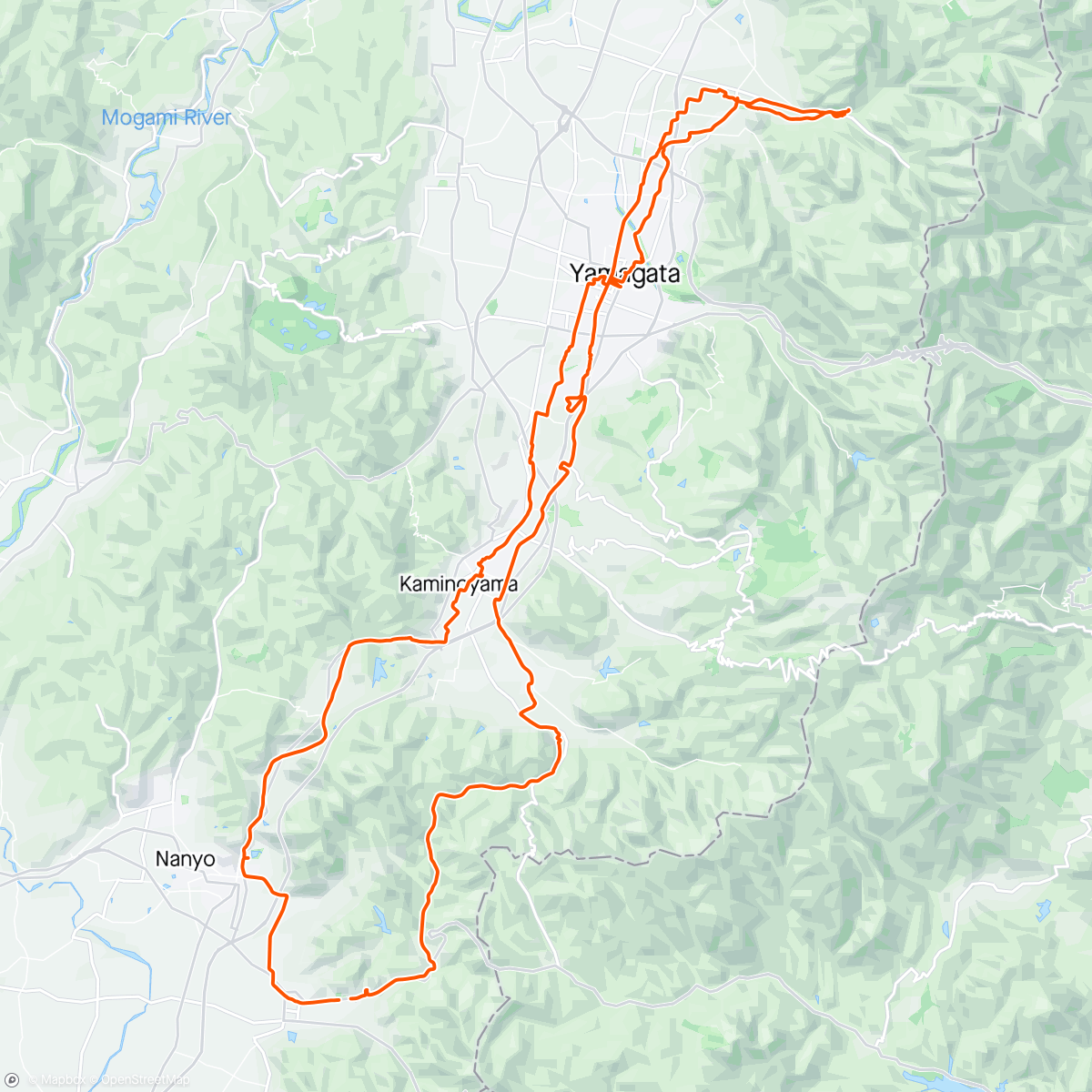 Map of the activity, 山形アイアン（愛庵）ライド🚴‍♂️