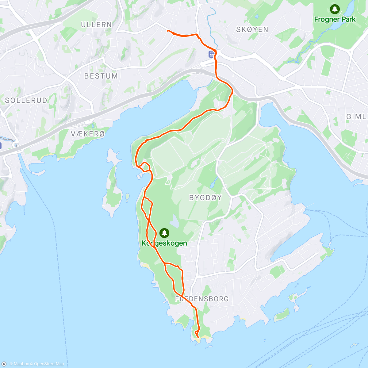 Map of the activity, New bike day!