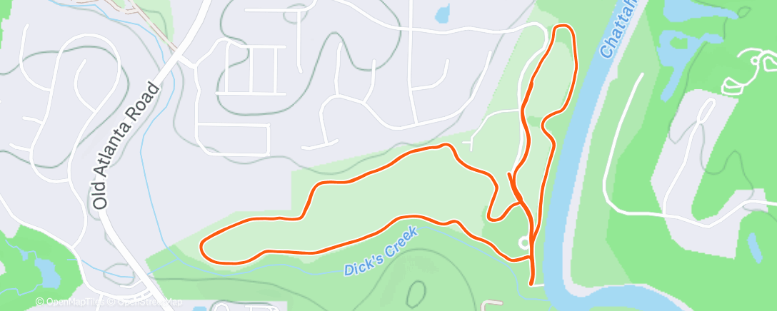 Map of the activity, chilly & sunny 😎🌞