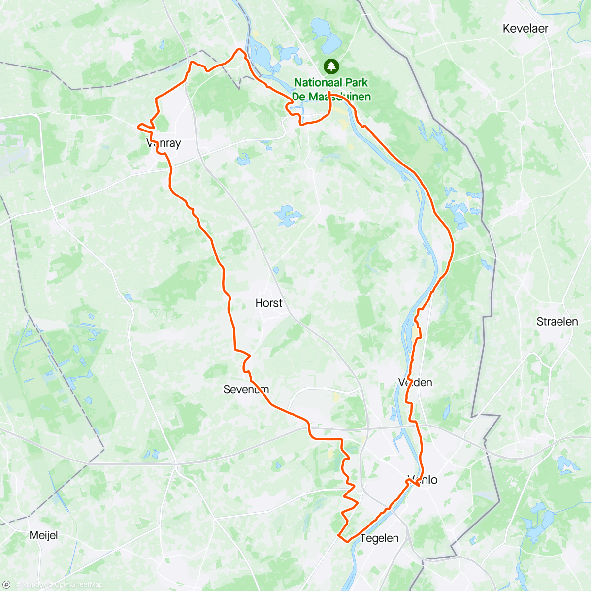 Map of the activity, 😎Solo💨💨ritje 🚴🏼‍♂️