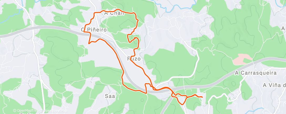 Map of the activity, Saín testar os ósos, tralo evento do outro día; indo por camiños rugosos, para ver a cousa como respondía