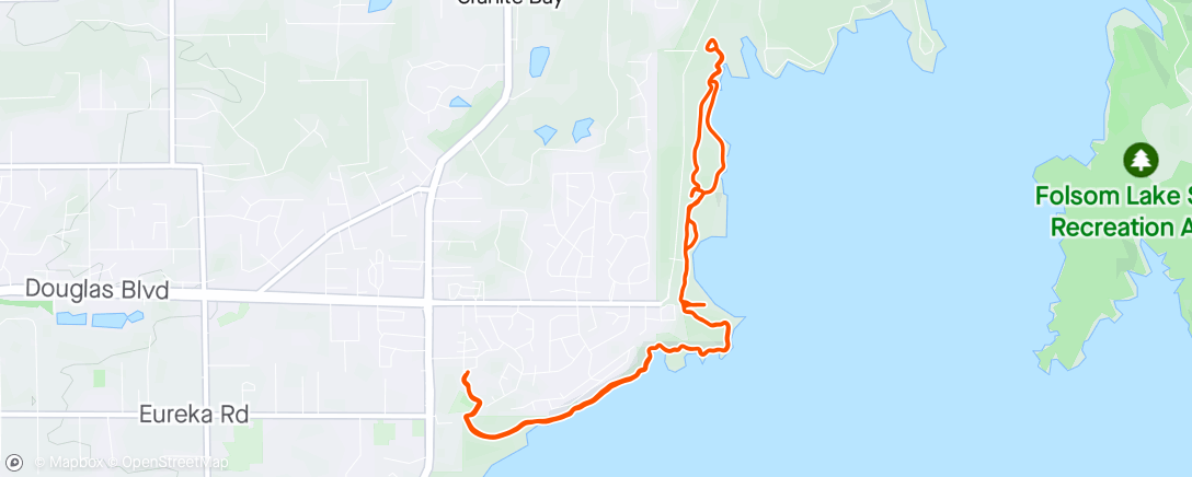 Map of the activity, That skunk thought it should outrun me, not leave the trail