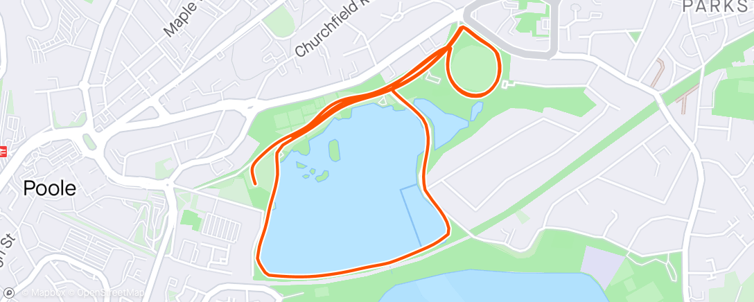 Map of the activity, Parkrun #150