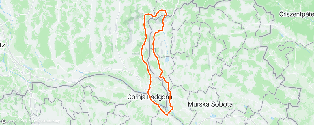 Map of the activity, Pre Tour of Slovenia