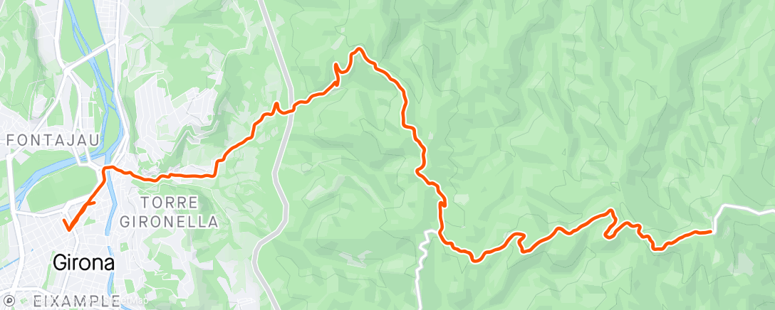アクティビティ「Mountainbike-Fahrt am Morgen」の地図