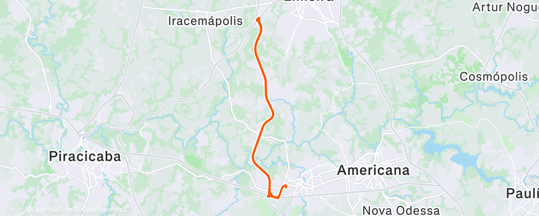 Map of the activity, Morning Ride