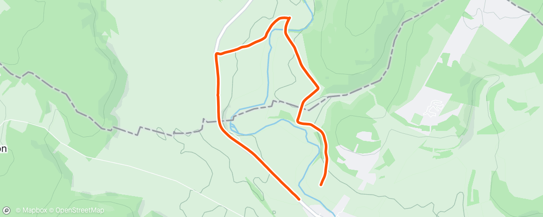 Map of the activity, Afternoon Walk