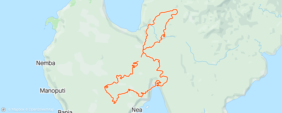 Map of the activity, Perhaps the final elbow-training recovery ride