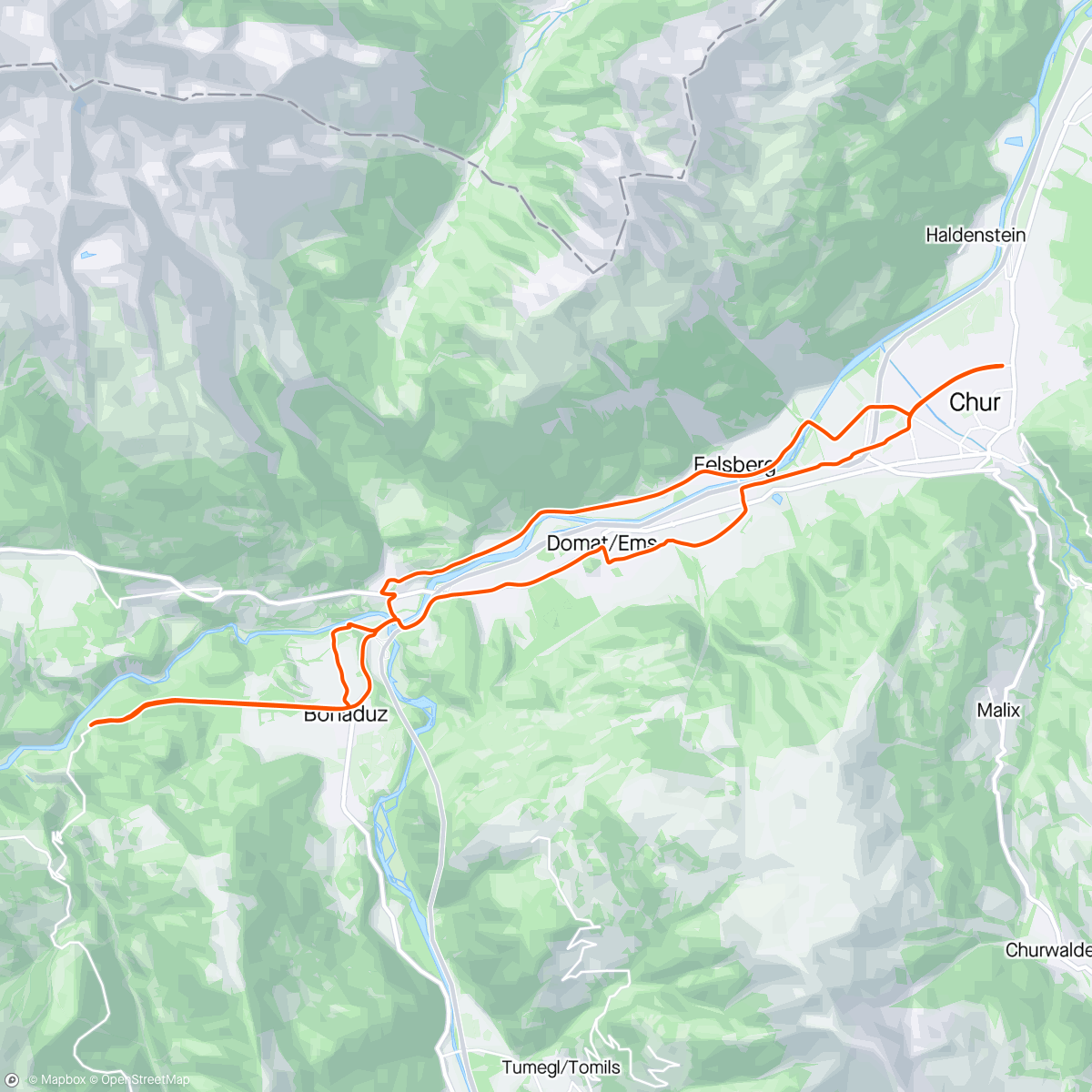 アクティビティ「Ruinaulta」の地図