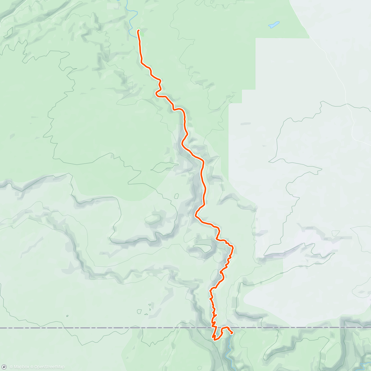 Map of the activity, Paria Canyon day 4