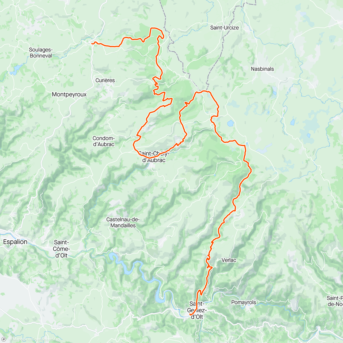 Map of the activity, Trans Aubrac - Trail du Mazuc 🤩