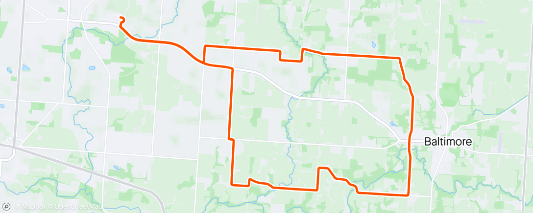 Map of the activity, Pre ride to the group ride