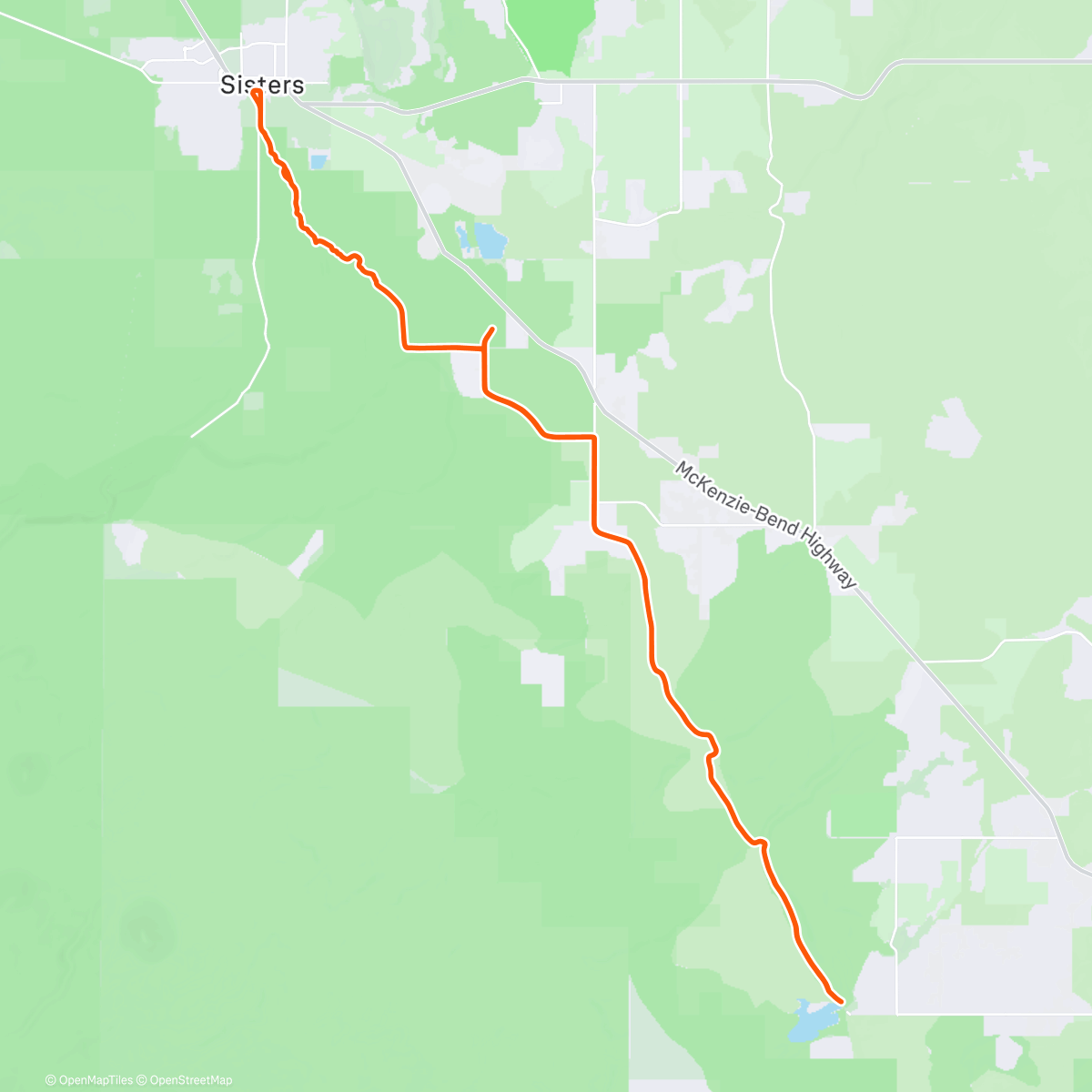 Map of the activity, Bike gang coffee run