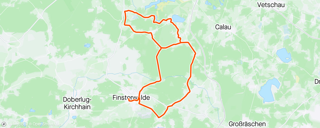 Map of the activity, RTF Finsterwalde