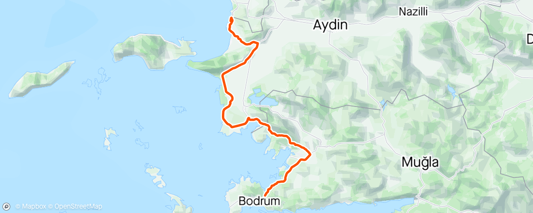 Map of the activity, Tour of turkey stage 5