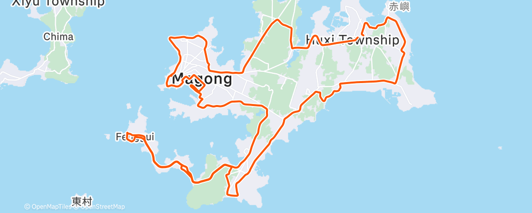 Карта физической активности (2025.12.30~(2025完結)65Km巡航.風櫃)