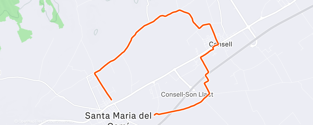Map of the activity, Carrera de mañana
