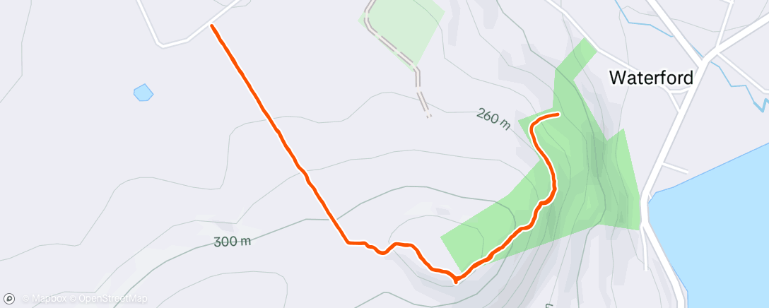 Map of the activity, Lunch Hike