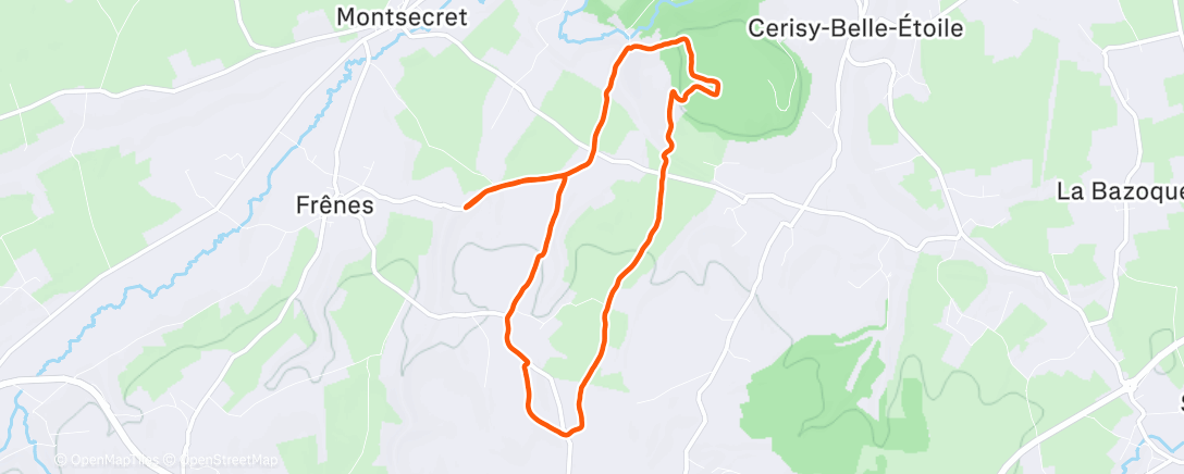 Карта физической активности (Trail le midi)