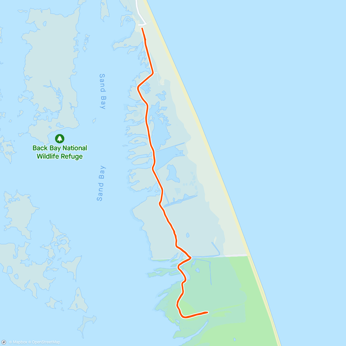 Map of the activity, False cape with the wifey 😎