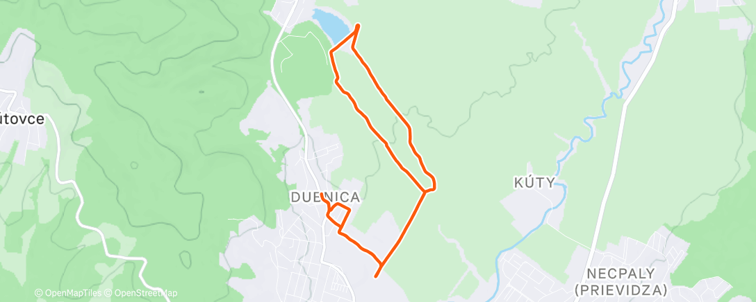 Map of the activity, 10km Afternoon Trail Run