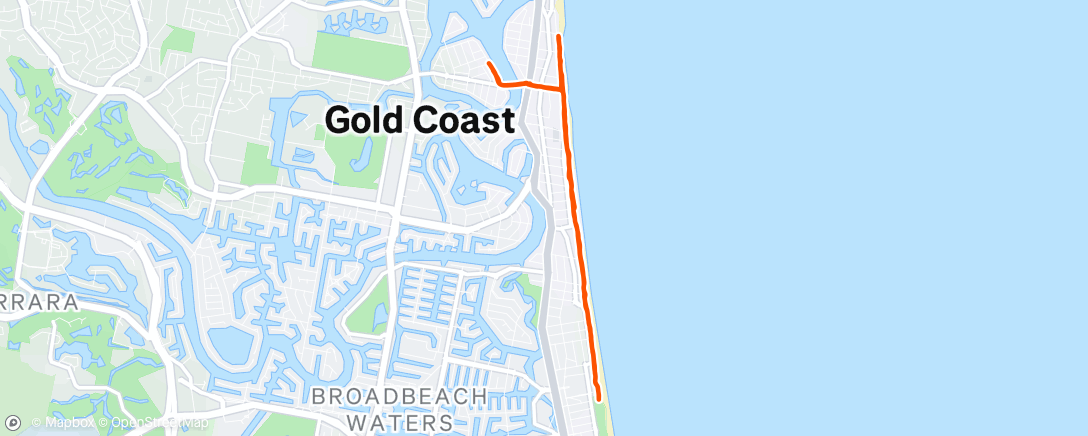 Map of the activity, Lunch Run