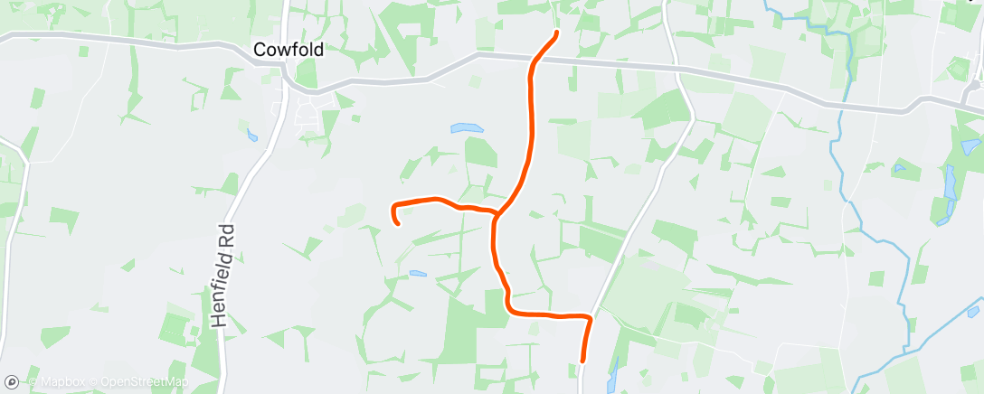 Map of the activity, Morning Run