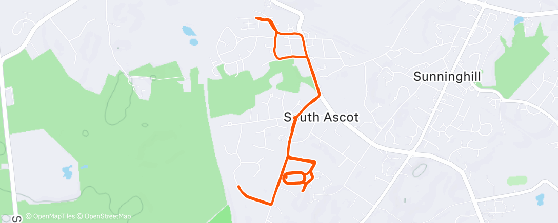 Карта физической активности (Afternoon Run)