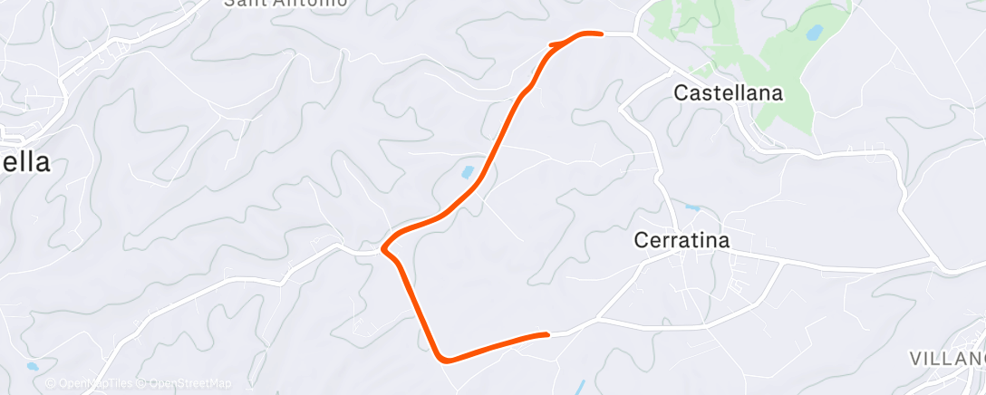 Карта физической активности (Corsa dell'ora di pranzo)