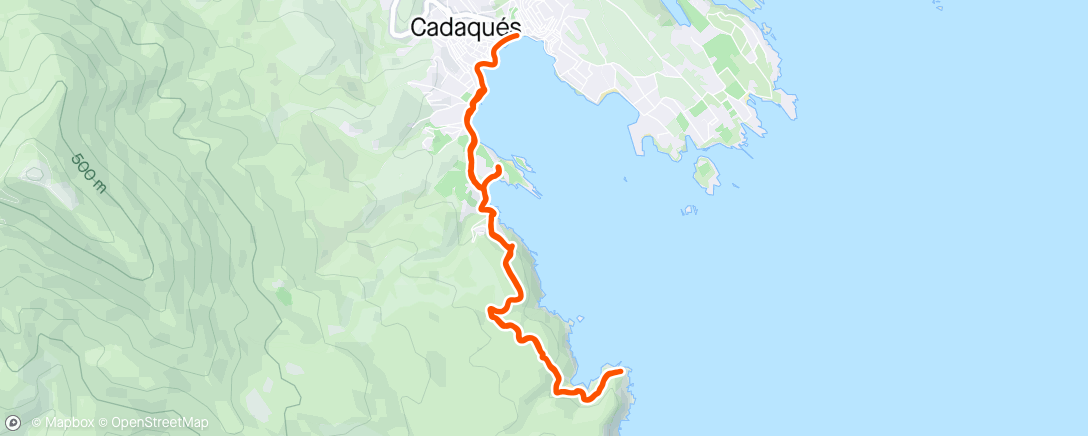 Map of the activity, Far de Cala Nans