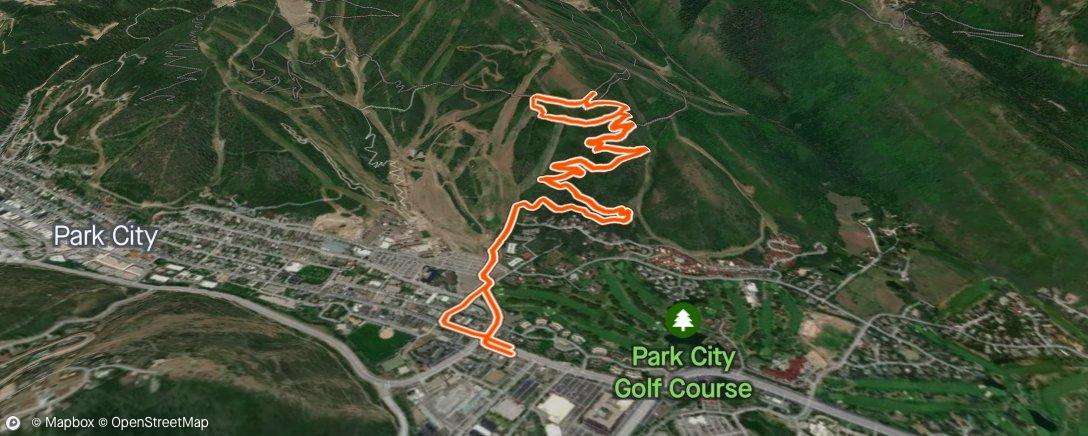Map of the activity, I call this the “not so easy recovery jog” recovery jog