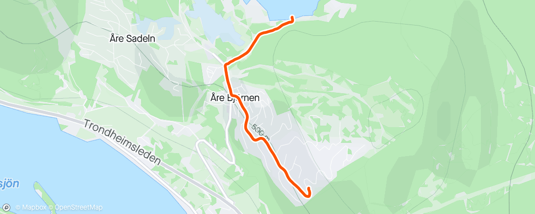 Map of the activity, Morning Walk