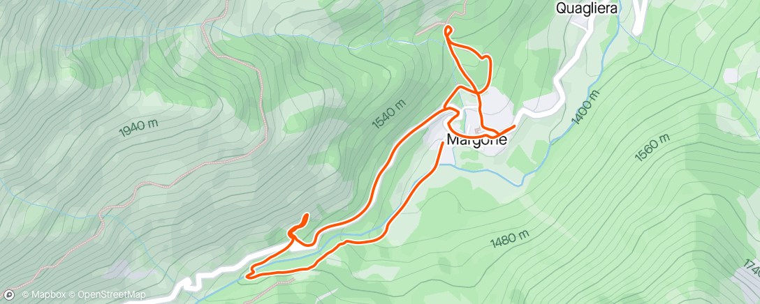 アクティビティ「Margone trail」の地図