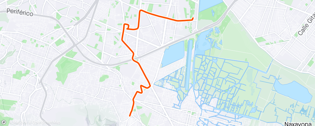 Mapa da atividade, Vuelta ciclista por la tarde