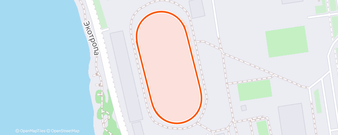 Map of the activity, Вечерний забег